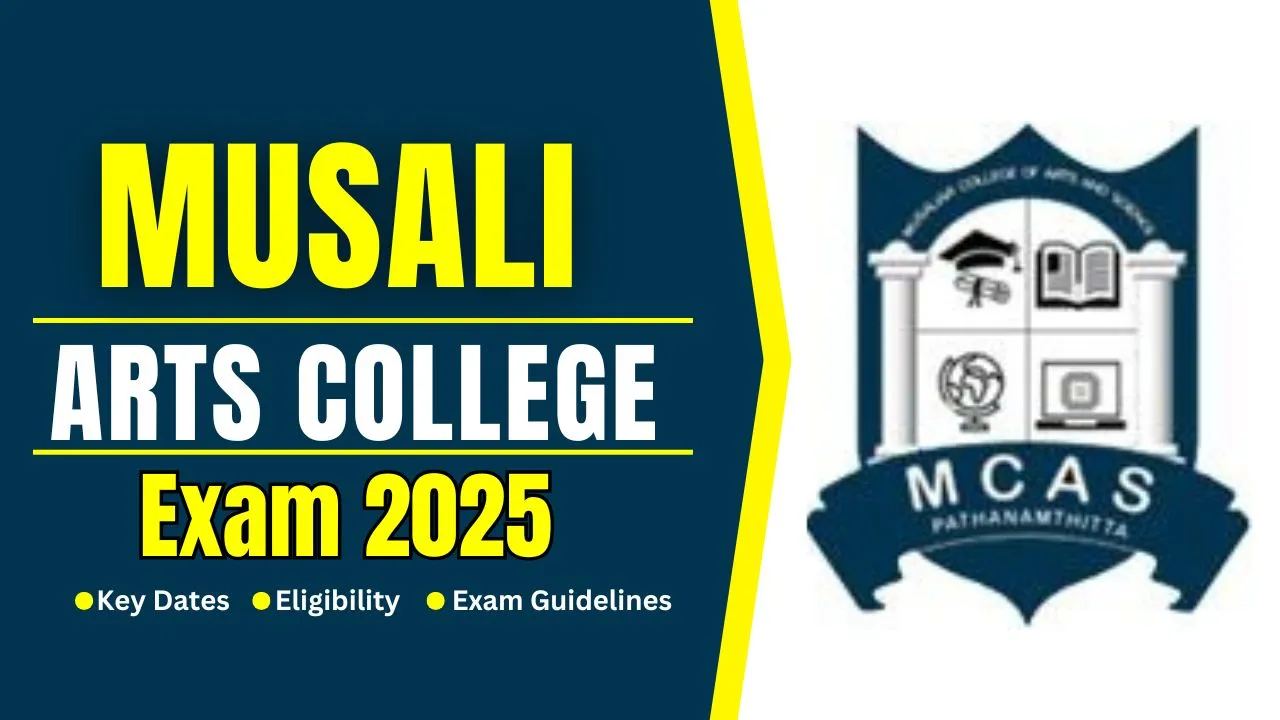 Musali Arts College Exam 2025